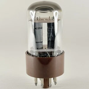 (1) Tested Sylvania 6SN7WGTA Tube Brown Base Black Angled T Plates 6SN7 WGTA (c) - Picture 1 of 5