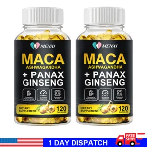 Organic Maca Root Capsules | 240 Pills | Peruvian Maca Extract for Men & Women - Picture 1 of 11