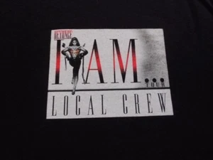 T-shirt Beyoncé I Am... Tour Local Crew XL promo concerto dipendente musica BLK - Foto 1 di 1