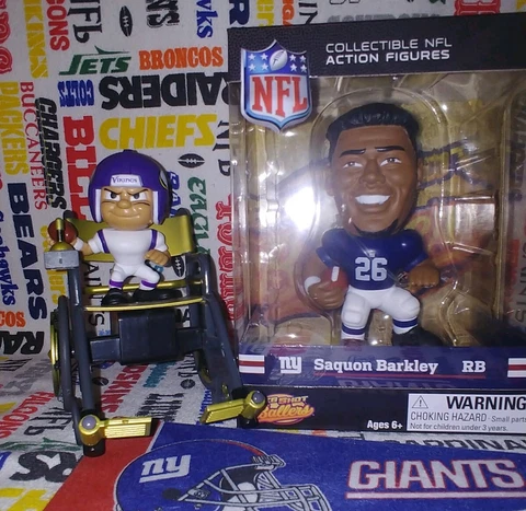 NFL Teenymates 2019 Big Shot Ballers NY Giants RB Saquon Barkley figure - 4.5 in Cover