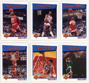 1991-92 NBA Hoops Slam Dunk Complete Set (1-6) Michael Jordan NM (K) - Picture 1 of 1