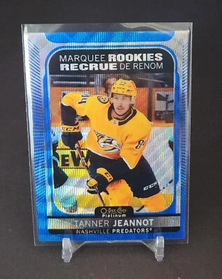 2021-22 O-Pee-Chee Platinum Marquee Rookies Blue Surge Tanner Jeannot # 238 RC - Image 1 of 2