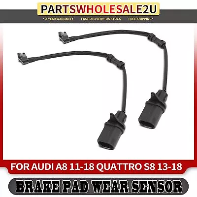 Nuevo 2x Sensor de desgaste de pastillas de freno de disco para conductor trasero y pasajero para Audi A8 Quattro S8 Foto 1 de 4