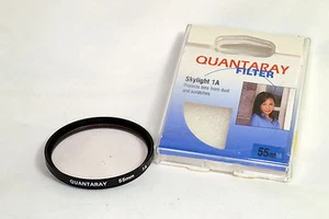 Quantaray 55mm 1A Skylight Lens Filter Made in Japan with storage case O105022 - Picture 1 of 3