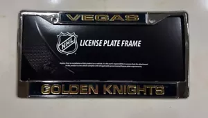 NHL Laser-Cut License Plate Frame By Rico Industries - Vegas Golden Knights - Picture 1 of 2