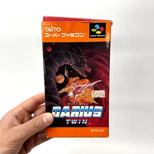 Super Famicom - DARIUS TWIN + BOX + MANUAL - Taito Japanese (NTSC-J) - Picture 1 of 11