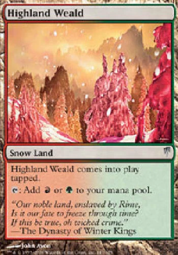 HIGHLAND WEALD Coldsnap MTG Magic the Gathering Cards DJMagic - Image 1 of 1