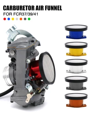 Carburetor Air Filter Velocity Stack w/ Net for FCR 37/39/41mm 1130-808-7000 - Image 1 of 4