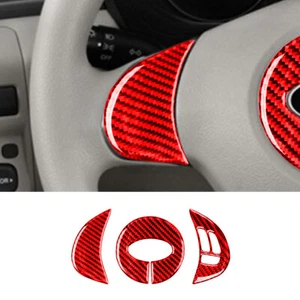 Red Carbon Fiber Steering Wheel Buttons Trim For Subaru Forester 2009-2013 TypeB - Bild 1 von 14