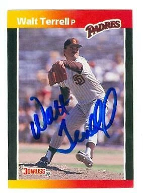 Walt Terrell autographed baseball card (San Diego Padres) 1989 Donruss #T28 - Image 1 of 1