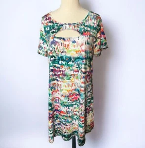 Sunny Leigh Vestito Donna Vetro Arcobaleno Ginocchio Leigh - Foto 1 di 8