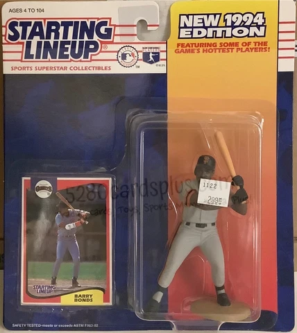 1994 Starting Lineup Barry Bonds San Francisco Giants Action Fig & Trading Card Cover