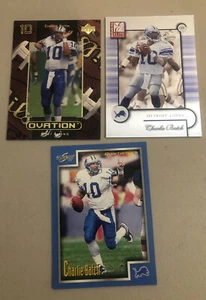 Charlie Batch ๐ Detroit Lions ๐ฆ Football Cards ๐ 3 Card Lot ๐ - Picture 1 of 9