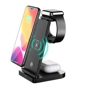Trexonic 3 IN 1 Rapide Charge Chargement Station en Noir - Photo 1 sur 1
