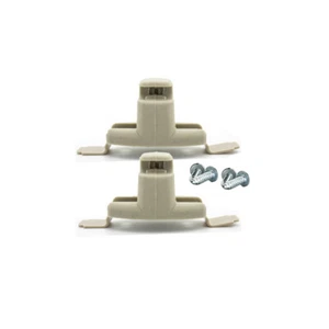 2*Beige Sun-Visor Clip Holder Bracket For BMW E46 323i 323Ci 325i 325Ci 325xi M3 - Foto 1 di 12
