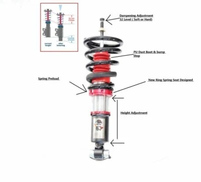 COILOVER AJUSTABLE PLATINUM SPEC TOG PARA SUSPENSIÓN TOYOTA SUPRA JZA80 2JZ Foto 1 de 4