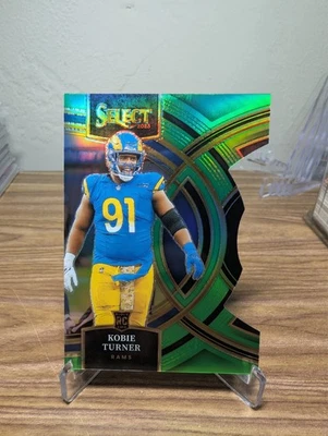 2023 Panini Select - Premier Level Kobie Turner #131 Neon Green Prizm /499 (RC) - Image 1 of 2