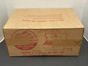 Nuovo/Sigillato*Vintage/Vecchio Stock*Scotch Box Salva Carbone Portatile Barbecue/BBQ - Foto 1 di 5
