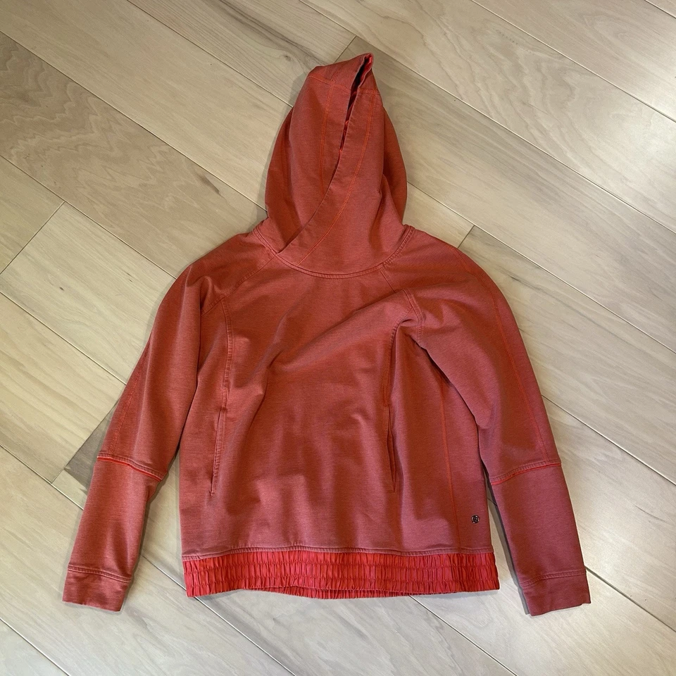 Lululemon All Good 套头连帽橙色女式 8 码 — 第 1/4 张图片