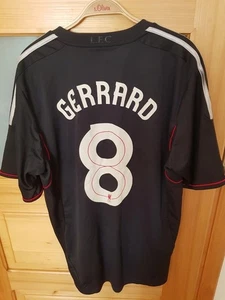 2011-2012 Liverpool, camiseta visitante de Adidas, #8 Gerrard, talla grande - Imagen 1 de 13