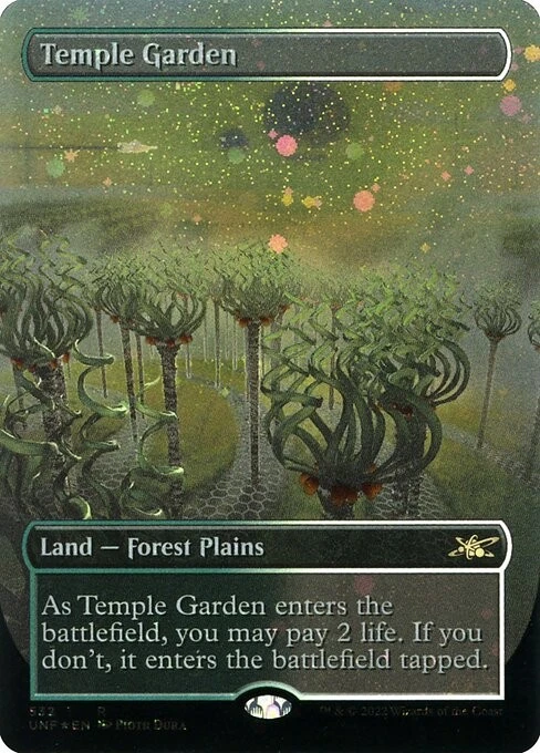 Temple Garden R Galaxy Foil #532 | UNF Unfinity | MTG - Image 1 of 1