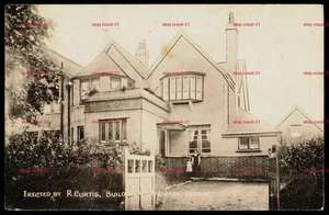 Reading Sadlers Lane House Erected by R Curtis Berkshire Postcard 1909 - Picture 1 of 2