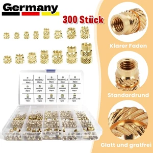 300 Stück Gewindeeinsatz Set M2-M6 für 3D Druck Einpressmutter Gewindeeinsätze - Bild 1 von 12