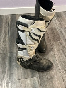 Fox Racing Comp Boots Black White Motorcross Dirt Bike Boots Men’s 9 Nice - Bild 1 von 18