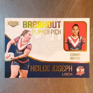 2024 NRL Elite Breakout Player Pick Card #56/94 Keilee Joseph & Corban Baxter - Bild 1 von 2