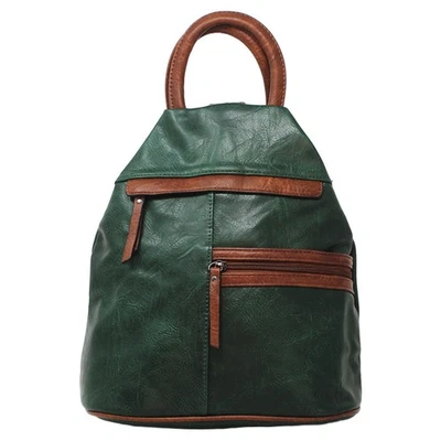 Winter Green Multi-Zipped Anti-Theft 3 in 1 Rucksack - Image 1 of 4