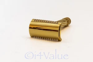 Rasoio di sicurezza Fatip Lo Storto Open Comb barra inclinata oro (42146-SN777), MSRP $42 - Foto 1 di 3