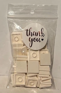 Lego 100 neue weiße Fliesen 2 x 2 flache glatte Stücke - Bild 1 von 2