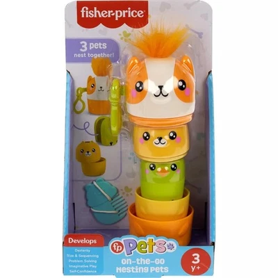Mascotas preescolares Fisher-Price para anidar mascotas sobre la marcha Foto 1 de 3