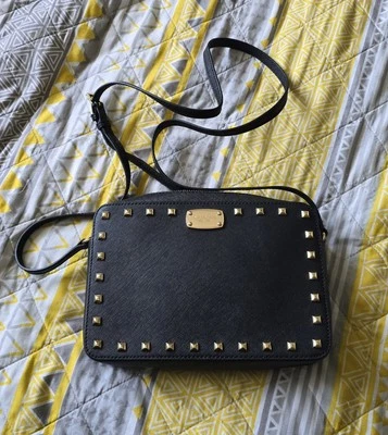 Michael Kors Jet Set Studded Black Bag - Image 1 of 4