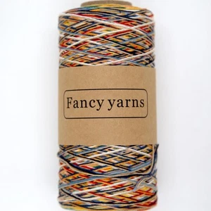 100% Cotton Yarn 210g 7.4oz 580m 1 Pack Knitting Crochet 636-4 Crafting - Picture 1 of 8