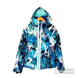 OBERMEYER Coat Teen Large 14-16 Ski Snowboard Full Zip Fleece Lined Hood - Picture 1 of 14