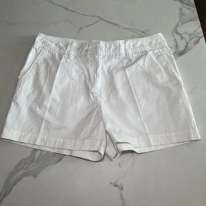 Tommy Hilfiger Shorts Womens 12 Janie Fit Flat Front Cotton Chino White NWT - Picture 1 of 11