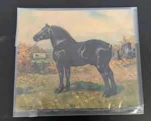 Vintage Rookwood Granite Arthur Hider Black Horse Ale Cardboard Sign Circa 30s - Picture 1 of 12