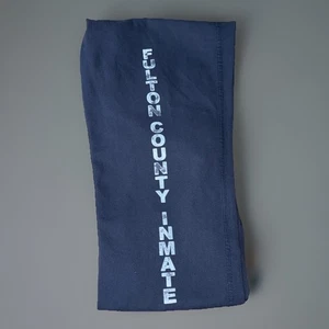 Rare FULTON COUNTY Atlanta Georgia Inmate Jail Pants Size XXL Gucci Mane YSL USA - Picture 1 of 6