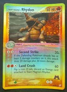 Team Magma's Rhydon 22/95 Team Magma vs Team Aqua Reverse Holo HP - Bild 1 von 2