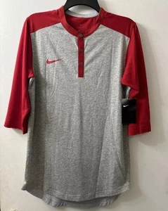 Nike Men’s Baseball 3/4 Sleeve Raglan Shirt Jersey Sz. 2XL NEW 944363-063 - Picture 1 of 2