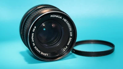 Konica Hexanon AR 50mm 1.7 Lens SR. 7560169 for parts/repairs as is  - Image 1 of 4