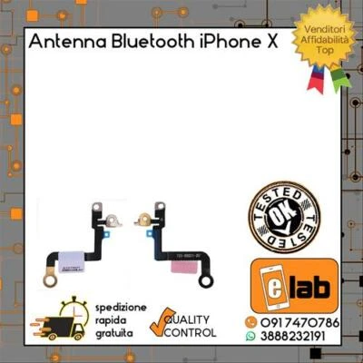MODULO CAVO ANTENNA PER SEGNALE BLUETOOTH PER APPLE IPHONE X FLEX FLAT - Immagine 1 di 3