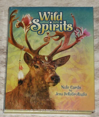 LEANIN TREE Wild Spirits 12 Note Cards #34702~3 each 4 designs~Deer-Bear-Fox-Owl - Image 1 of 4