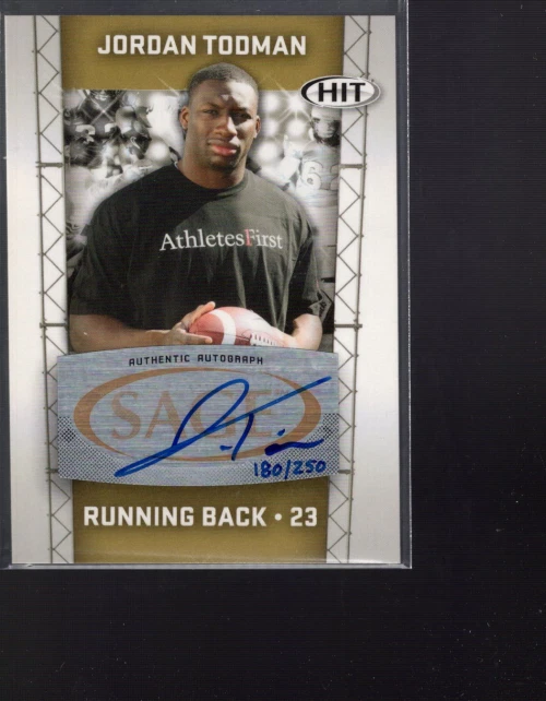 A5807- 2011 SAGE HIT Autographs Gold #77 Jordan Todman Auto /250 - NM-MT - Image 1 of 1