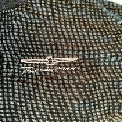 Camisa De Colección Años 90 Para Hombres XL Thunderbird Coche Gris Negra Cuello Redondo Hecha en EE. UU. Gruesa Foto 1 de 4