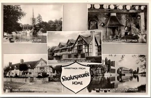 Postal de saludos desde la casa de Shakespear Inglaterra - Imagen 1 de 2