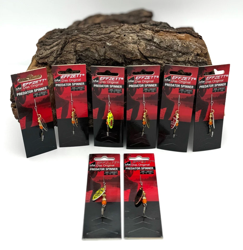 DAM Effzett Predator Spinner 3g Silber Gold Kupfer Reflex Fireshark Blacky Red - Bild 1 von 1