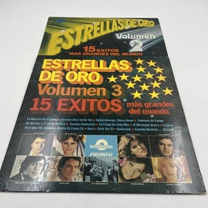 ESTRELLAS DE ORO VOLUMEN 2 & 3 30 Exitos! VG+ LPs. Jose Jose, Camilo Sesto Etc - Picture 1 of 10