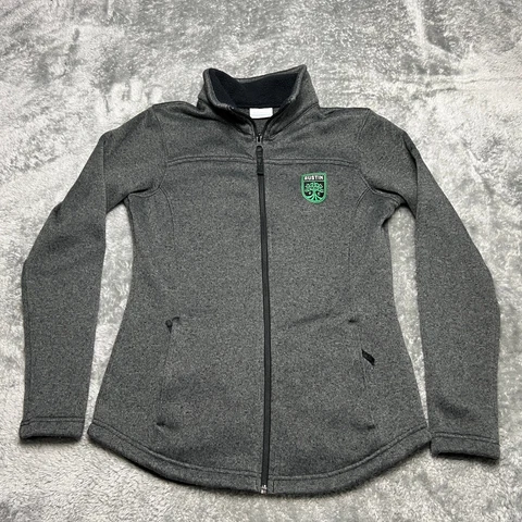Austin FC Jacket Womens S Gray Full Zip Columbia MLS Soccer Futbol Cover